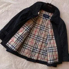 1053 美品 BURBERRY バーバリー キルティングジャケット ブラック