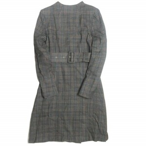 TOGA PULLA トーガ プルラ 18AW 日本製 Wool Check Dress ウールチェックドレス TP82-FH214 36 グレー 長袖 ワンピース トップス g3807