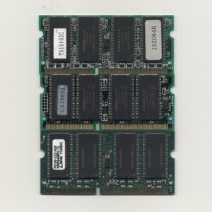 yb475/ノーブランド ノートPC用 PC100 64MB ｘ3枚/ 片面チップ /動確済