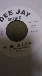 Delroy Wilson You Keep On Running DJ-Cut U-Roy Never Get Away 7inch Single from Dee Jay