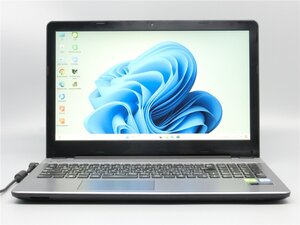 カメラ内蔵/中古15.6型/ゲーミングノートPC/Win11/新品SSD512/8GB/6世代i7-6500U/940M/Diginnos 　VF-HE10 　WPS office2搭載