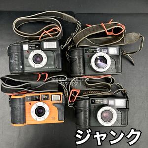 YZ884)1円〜 ジャンク カメラ KONICA 現場監督 4点 通電動作未確認 現状品/WIDE28 28HG 28WB ECO コンパクトカメラ フィルムカメラ コニカ