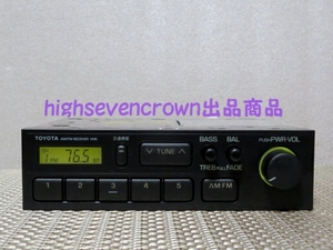 【当時物一台限り!!】【早い者勝ち!!】■トヨタ純正 AM/FM ラジオチューナーデッキ 86120-32310■TOYOTA 1DIN オーディオ■(管)TORA2411001