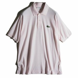 R5214f5　■LACOSTE ラコステ■　新品 カスタムオーダーポロシャツ ピンク 6 / PH100P コットン 鹿の子 メンズ 半袖 春夏