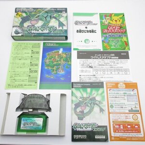 ★何点でも送料１８５円★ ポケットモンスター エメラルド Pokemon ワイヤレスアダプタ・箱・説明書 K5 ゲームボーイアドバンス GBA 即発送