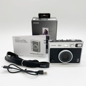 ■元箱付きのほぼ新品■ FUJIFILM 富士フイルム チェキ Evo instax mini Evo INS MINI EVO BLACK ②