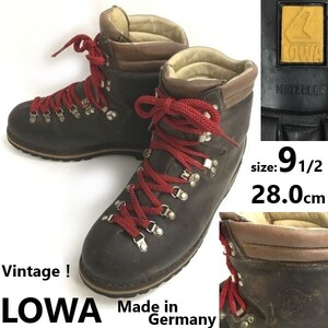 70s-80s?/Vintageドイツ製☆ローバー/LOWA☆本革/レザー/トレッキングブーツ/シューズ【9.5/28.0/茶】雪山/重登山靴/Boots/shoes◆pZ-222