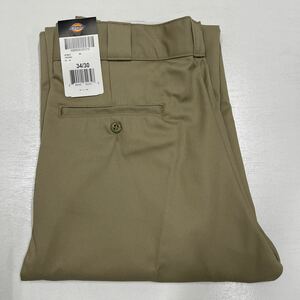 W34 カーキ 新品 874 ディッキーズ KHAKI DICKIES オリジナル 874 USA MODEL ワークパンツ 8