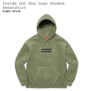 公式オンライン購入 国内正規品 Supreme Inside Out Box Logo Hooded Sweatshirt シュプリーム ボックスロゴフーディLight Olive M 16