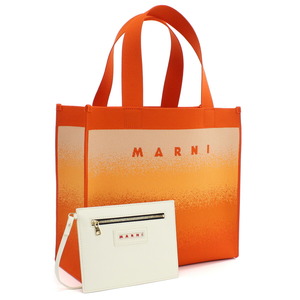 【新品未使用正規品】マルニ MARNI トートバッグ ブランド SHMP0076A5 P5506 ZO536 オレンジ系