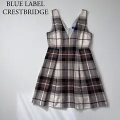 美品　BLUE LABEL CRESTBRIDGE フレアワンピース　チェック