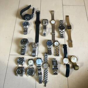 腕時計 　メンズ　20点まとめ 　動作未確認　SEIKO/CITIZEN/CASIO/CYMA/PRELY/他