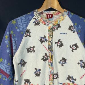 希少 90s HYSTERIC GLAMOUR Ｈタグ 肌触り抜群 カーディガン 90年代 オールド ヒステリックグラマー アンゴラ入り ヒスベア ニット 柳10598