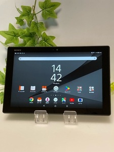 ソニー Xperia Z4 Tablet SOT31 au SIMフリー☆ 判定〇 ブラック ★OS7.0アップデート済★ SO-05G同型 中古 A6221