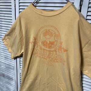 AMMJ 1スタ オレンジ Tシャツ レストラン ダイナー 南米 カクテル 酒 スーベニア 90s 00s ビンテージ 古着 ベール 卸 仕入れ