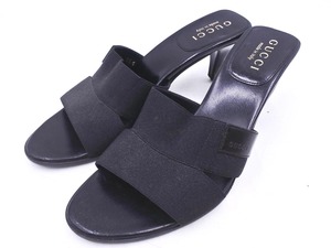 GUCCI グッチ サンダル size35.5（22.5ｃｍくらい）/黒 ■■ ☆ fab5 レディース