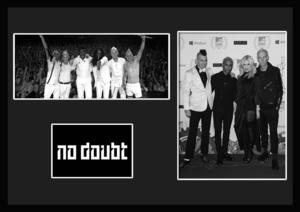 10種類!No Doubt/ノー・ダウト/ROCK/ロックバンドグループ/証明書付きフレーム/BW/モノクロ/ディスプレイ (5-3W)