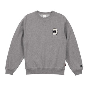 (^^ )DORCUS-TBSドーカス　D-HELM LOGO 10.0oz RAGLAN SWEAT　エンブレム ラグラン トレーナー【ヘザーグレー XL】