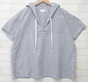 7T4254■未使用品 ENGINEERED GARMENTS プルオーバーシアサッカーシャツ レディース エンジニアードガーメンツ