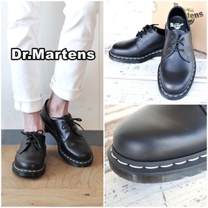 Dr.Martens ドクターマーチン 1461Z 3EYE SHOE WHITE WELT 24757001 BLACK 3ホール ローカット シューズ ホワイトステッチ ２６ｃｍ。