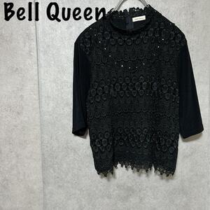 【Bell Queen】（one）レースカットソー＊ストレッチ：バックファスナー