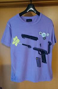 ZARA 缶バッチ×4個+Tシャツ FUNNY TOY GUN DIAGRAM トイガン 分解 ザラ