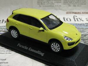 ★激レア絶版*世界30台*Minichamps*1/43*Porsche Cayenne S 2010 イエロー*Porsche Consulting*ポルシェ