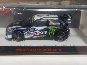 新品 1/43 スパーク SPARK Volkswagen Polo R No.1 2nd World RX of Belgium 2018 PSRX Volkswagen Sweden　Johan Kristoffersson