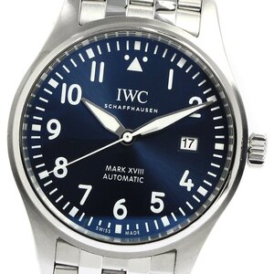 IWC SCHAFFHAUSEN IW327016 パイロットウォッチ マークXVIII デイト 自動巻き メンズ 保証書付き_767137