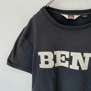 [KWT1840] BENDAVIS 半袖Tシャツ メンズ ブラック×ホワイト M ポス