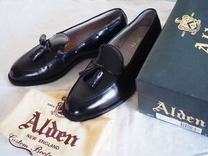 w/ Box ALDEN Black 660 Tassle Loafers