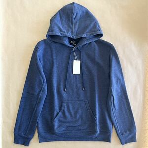 美品 A.P.C. スウェット フーディー パーカー ブルー系 XS プルオーバーパーカー トレーナー シャツ APC アーペーセー @b053