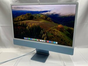 1円スタート！！Apple iMac A2439 (24-inch, M1,2021) ブルー [Dmc]