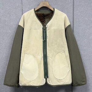 貴重 新品未使用 VISVIM ビズビム 24SS IRIS JKT (RBT) GREY ラムレザー ラビットファー リバーシブル ジャケット 0124105013005 サイズ4