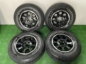 美品 【管244-9】FJクルーザー 純正 17インチタイヤホイール 4本セット 17×7.5J +15 139.7 6穴・ヨコハマ ジオランダー ホワイトレター