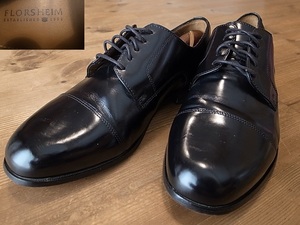 FLORSHEIM フローシャイム 革靴 黒 ストレートチップ レザーシューズ サイズ 9EEE 約27㎝