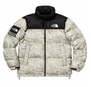 国内正規 新品 19aw Supreme The North Face Paper Print Nuptse Jacket ダウン ジャケット M シュプリーム ノースフェイス