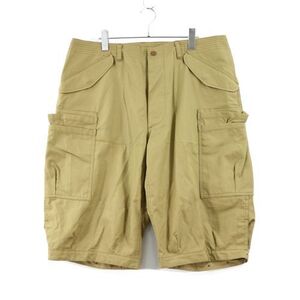 SASSAFRAS ササフラス Overgrown Pants 1/2 - Weeds Poplin ショートパンツ XL カーキ