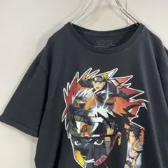 【アニメTシャツ】NARUTOナルト疾風伝古着2000年代木ノ葉学園サスケ暁