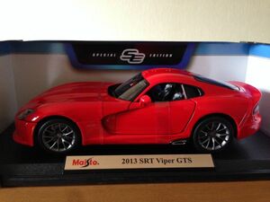 ラスト Maisto マイスト 1/18 2013 SRT Viper GTS レッド 