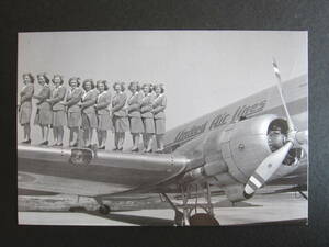 ユナイテッド航空■DC-3■キャビンアテンダント■STEWARDESS■1940s Sky Blue summer uniforms