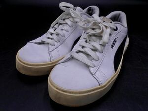 PUMA プーマ スマッシュプラットフォームV2 L スニーカー size24/白 ■■ ☆ eic5 レディース