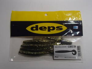 【新品!!】 deps デスアダー　GRUB　　4”　＃22　ゴールデンシャイナー　4544565649220