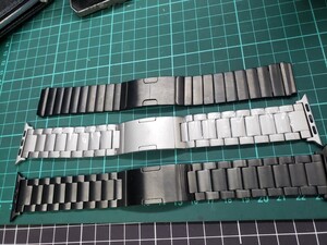 新品 アップルウォッチ 44mm 46mm 45mm 49mm チタンバンド3本セット(検)アレルギー対策 Apple Watch ウルトラ SE 15pro 16pro アイフォン 