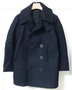 THE Y.M. WALK ON CLOTHING FACTORY ウォークオン US NAVY 10釦ピーコート Pコート 36 紺