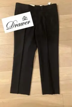 美品　ドゥロワー　drawer ウール　ブラック　サブリナ　パンツ　テーパード