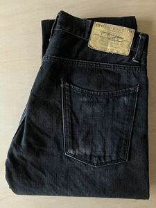 STEVENSON OVERALL ／スティーブンソンオーバーオール／デニムパンツ／ブラックLot727OXB／W30