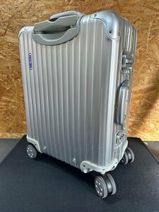 ●RIMOWA/リモワ トパーズ 約45L 932.56 4輪 ドイツ製 TSA搭載 スーツケース 青ロゴ 廃盤品 中古 ※ハンドル、ダイヤルスムーズです●