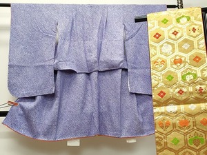 平和屋着物■七五三　女の子　3歳　祝着・袋帯セット　総絞り　逸品　DAAJ2094ud