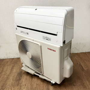 【引取限定/配送別料金/ヤマトらくらく家財便A+B】東芝 大清快 2.2kW 6畳 ルームエアコン RAS-H221DT(W) 2022年 お掃除ノズル付き ●51056